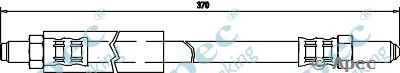 APEC BRAKING hos3137 -  Тормозной шланг